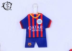 China Soccer Fans Car Decoration Items Window Mini Jersey With Sucker Hanger Promotion Gifts on sale