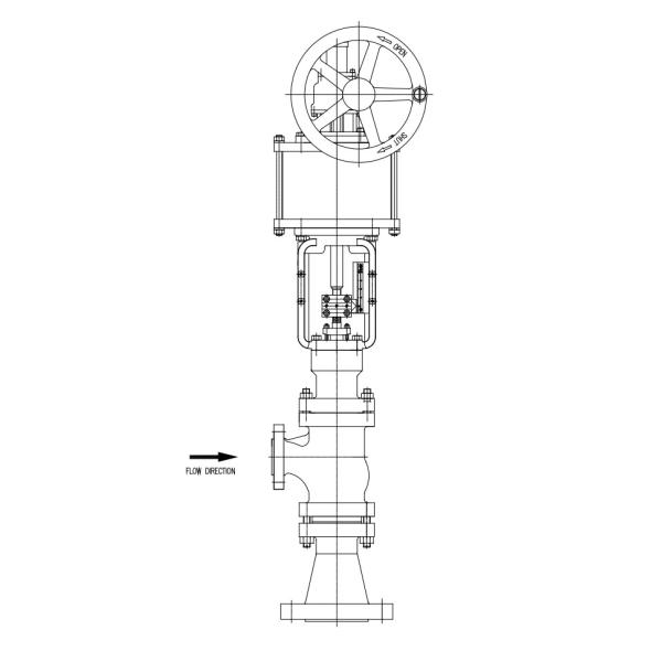 Buy V100-HSA series high-performance angular black water regulating valve at wholesale prices