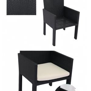 7 PCS Woven Dining Table Chairs Patio Conversation Leisure Rattan Sofa Set