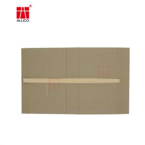 Ribbon Closure Foldable Shipping Boxes , SGS Brown Kraft Gift Boxes