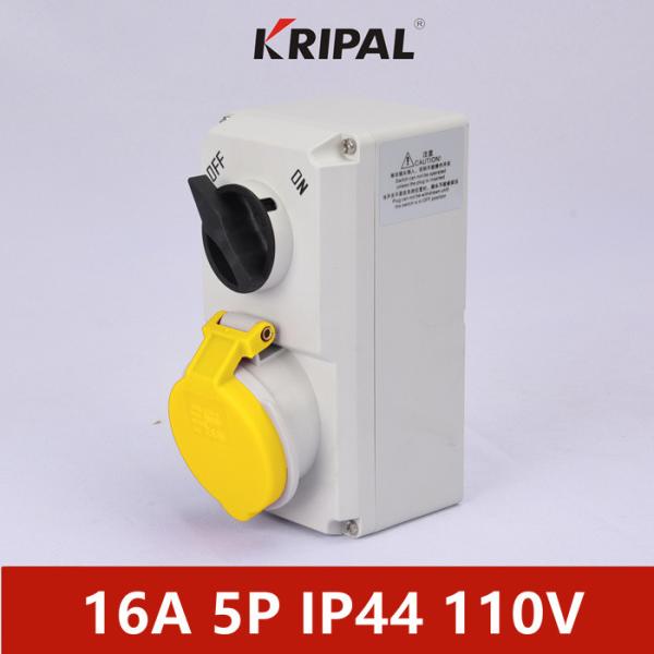 Buy PC IP44 16A Industrial Socket Switch With Mechanical Interlock at wholesale prices