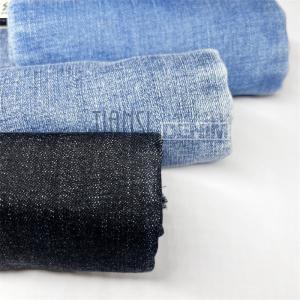 407gsm Indigo Black Jeans Fabric Heavy Weight Polyester Denim 12oz