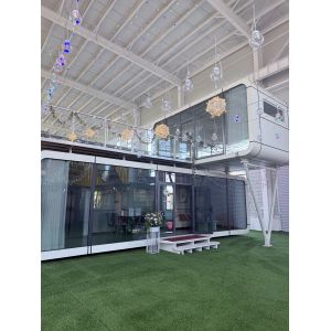 Portable Apple Capsule House with 1000kg Load Capacity 12 KW Power and One Room