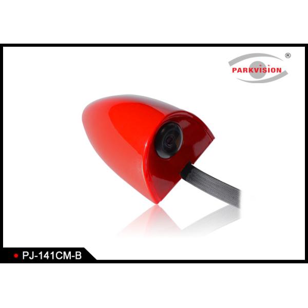 Buy DC 12V Universal Side Car Parking Side View Camera Wide Angle 3G1P Lens Red Color at wholesale prices