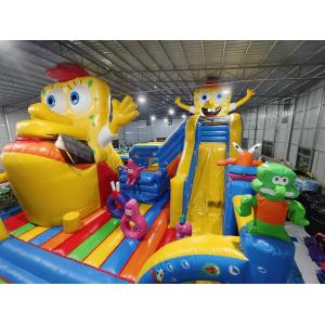 Automatic Move Inflatable Bounce House With Slide SpongeBob SquarePants