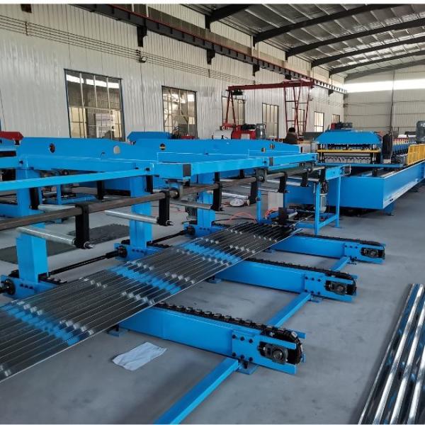 High Speed Roofing Tile Roll Forming Machine , Roof Sheet Automatic Stacker