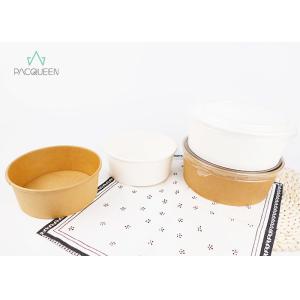 Noddle Soup Takeaway Food Containers Round Bottom With Transparent Lids