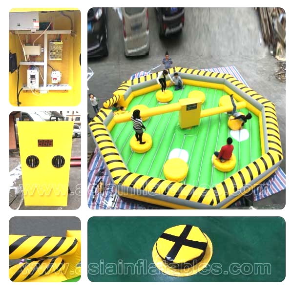 Customized Inflatable Sports Games , Inflatable Eliminator With Rotative Machine