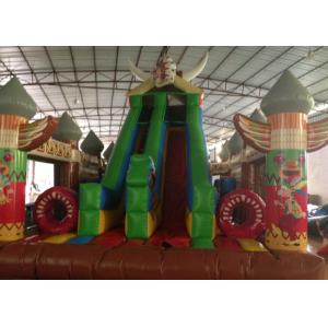 Double Stitching Inflatable Indian Large Bounce House , Fun City Inflatables 8 X