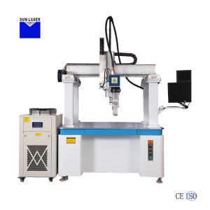 China Prismatic Lithium Battery Pack Aluminum Nickel Busbar Laser Welding Machine with 10-100% Laser Power Adjustment Range on sale