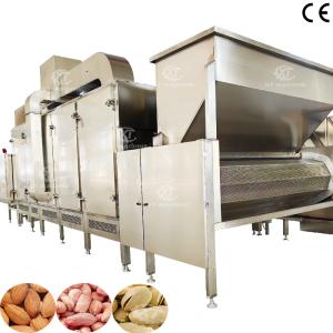 300kg/h-500kg/h Continuous Nuts Roasting Machine with Hot Air Circulation for
