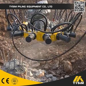 High Efficiency Hydraulic Pile Breaker , 300mm - 1050mm Diameter