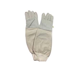 Comfortable Canvas Beekeeping Gloves with Long Elastic Cuff to Prevent Slipping