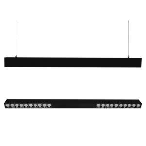 Black 3600lm Aluminium Profile Light 50 60Hz 50000H Aluminum White Color