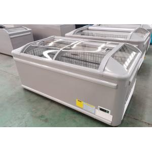 Horizontal Combined Island Freezer With Sliding Glass Door