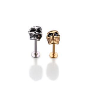Surgical Steel Skull Cartilage Earring tragus helix piercing labret piercing