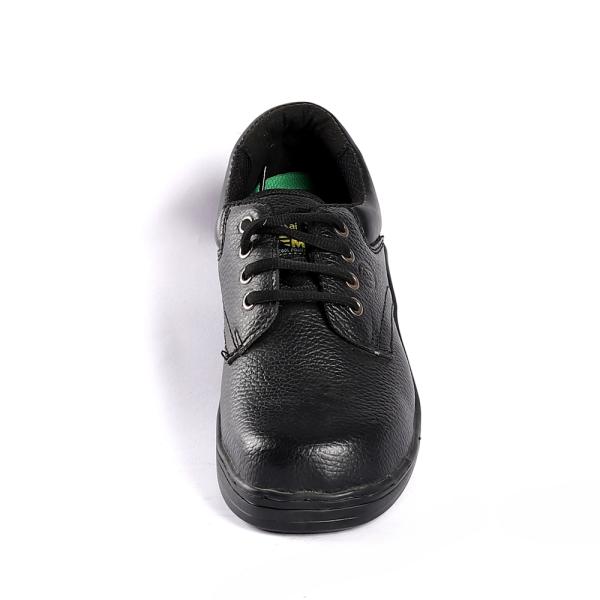 Embossed Cow Leather Steel Toe Lace Up Closure Puncture Slip Resistance Men'S Safety Toe Shoes