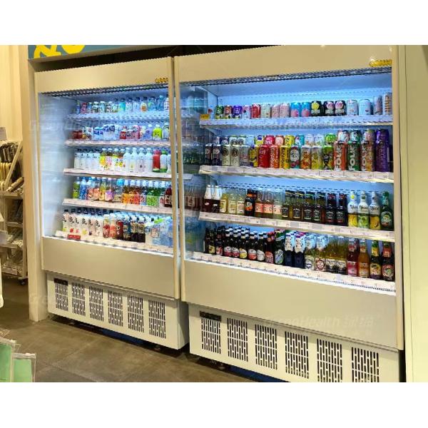 Bottom Mounted Unit For Small Supermarkets / Convenience Stores Storage Display Small Open Type Chiller