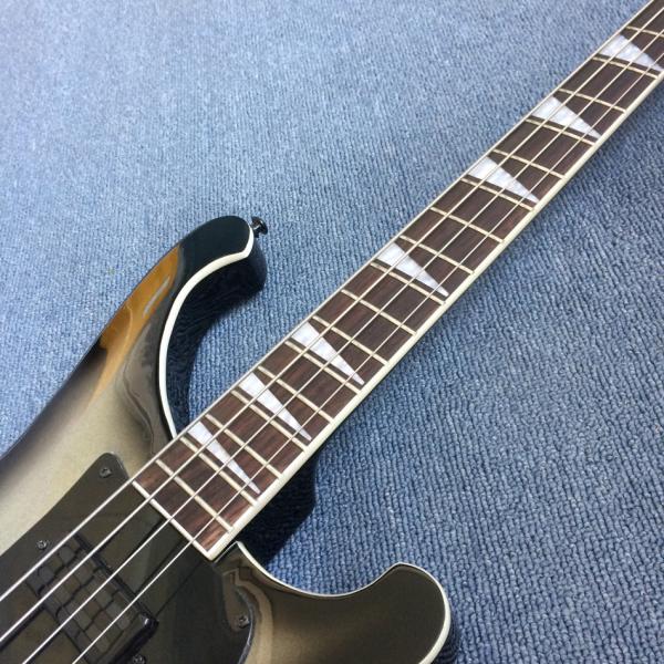 Best Bass Top quality Rick 4003 model Ricken 4 strings Electric Bass guitar in Metal color Chrome hardware, Free shippin
