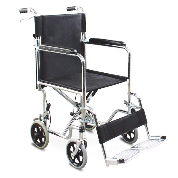 Buy Elderly Folding Steel Wheelchair Solid Detachable Wheel LightWeight Manual Wheelchair at wholesale prices