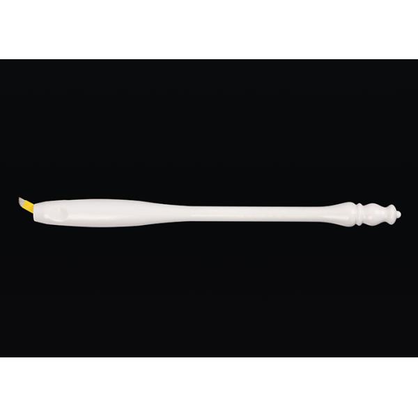 White Disposable PAGODA Adjust Hand Gesture Manual Tattoo Pen 3D Embroidered #17 Curved