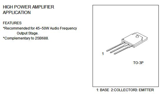 2SD718 POWER TRANSISTORS (8A,120V,80W) Electronic Component
