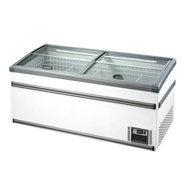 Buy Cutomized Hypermarket Combination Cooler Island Display Freezer 530L at wholesale prices