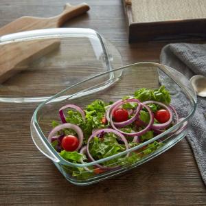 High Borosilicate Glass Tableware Food Safe Pizza Glass Baking Pan