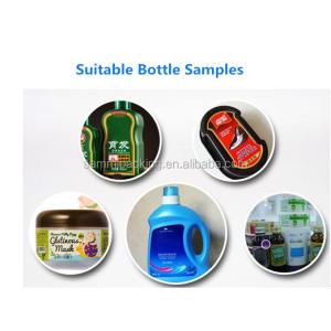 Flat Surface Bottle Packaging Labeling Machine , Tabletop Automatic Sticker