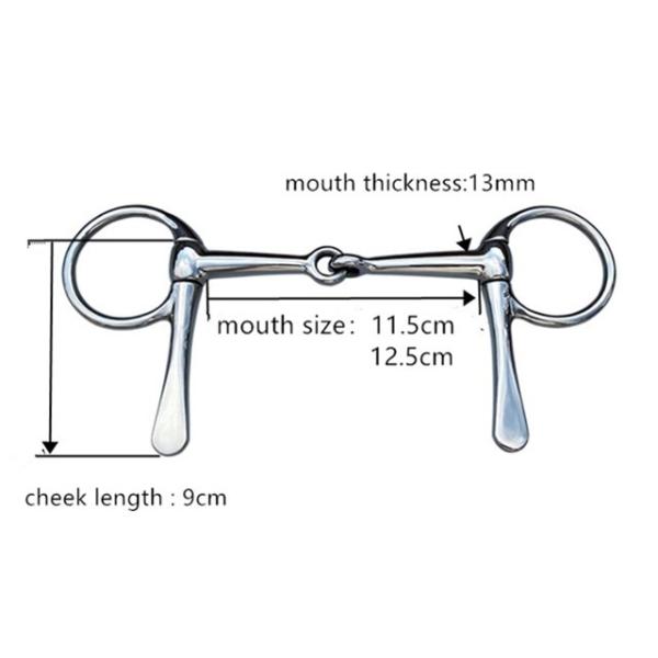 Polish Finish Stainless Steel Racing Horse Bit for General Purpose Racing and Harness