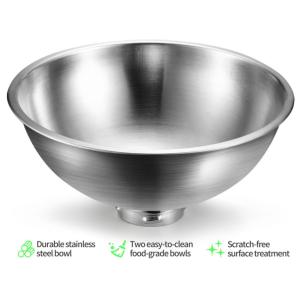 15° Tilted Raised Stainless Steel Indoor Cats Bowls With Stand For Food And