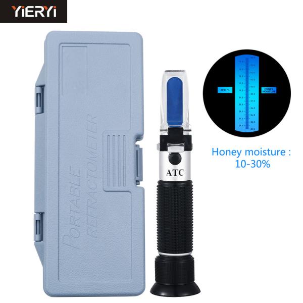 Buy Hand Held 10-30% Water Digital Honey Refractometer With Calibration / Honey Moisture Meter at wholesale prices