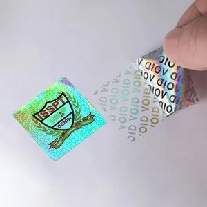 Customized Tamper Evident Adhesive Security Seals Anti Counterfeit Label