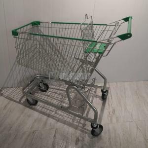 Heavy Duty Shopping Cart Trolley 125L Capacity 4 wheels Steel Material