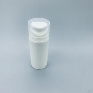 White Plastic Press PP Airless Bottle Cosmetics Distribution