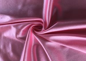 China Recycled Shiny Satin Stretch Knitted Nylon Spandex Fabric For Dress Pajamas on sale