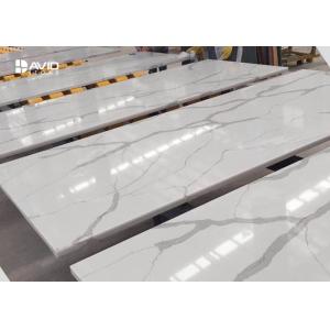 Kitchen Calatta Quartz Stone Countertops Bacteria Resistant Long Lasting