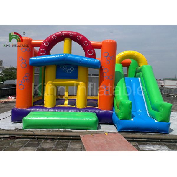Amusement Park Inflatable Jumping Castle / Airplane Bouncy House with Logo