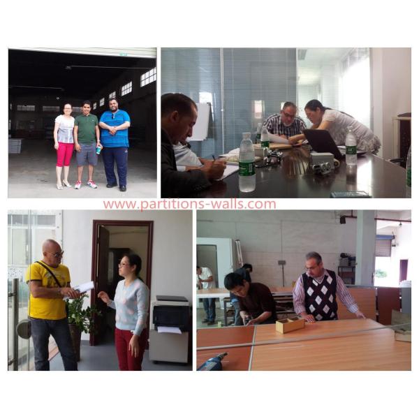 Demountable Movable Folding Partition Walls Flexible Room Divider For Office