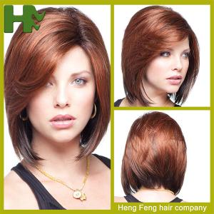 5 cm Straight Front Lace Synthetic Hair Wigs With Bleached Knots