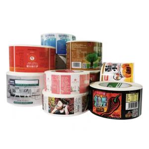 Waterproof Custom Printed Sticker , Self Adhesive Vinyl Roll Bottle Packaging