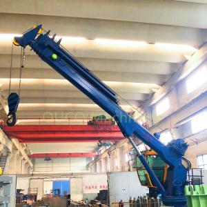 25t Electro Pedestal Deck Lifting Telescopic Boom Crane