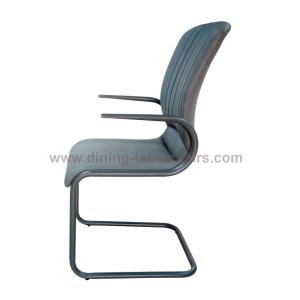 Hotel Use Upholstered Restaurant Dining Chairs U Suspending Legs Skin Friendly