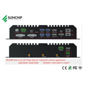 RK3588 CPU Edge Computing Device Metal Media Player With Optional POE GPS For AI