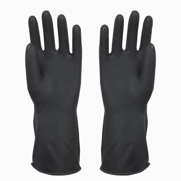Excellent Flexibility Industrial Rubber Gloves Length 300mm 50-120g