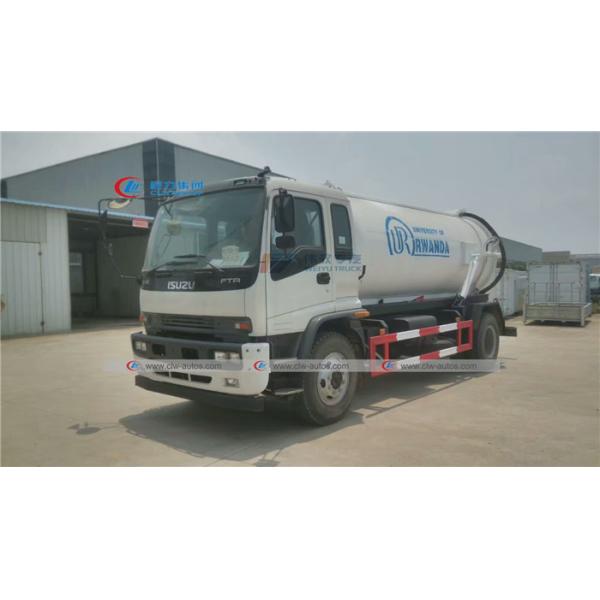 Buy 95km/h 10000 Liters ISUZU FTR Sewage Suction Truck at wholesale prices