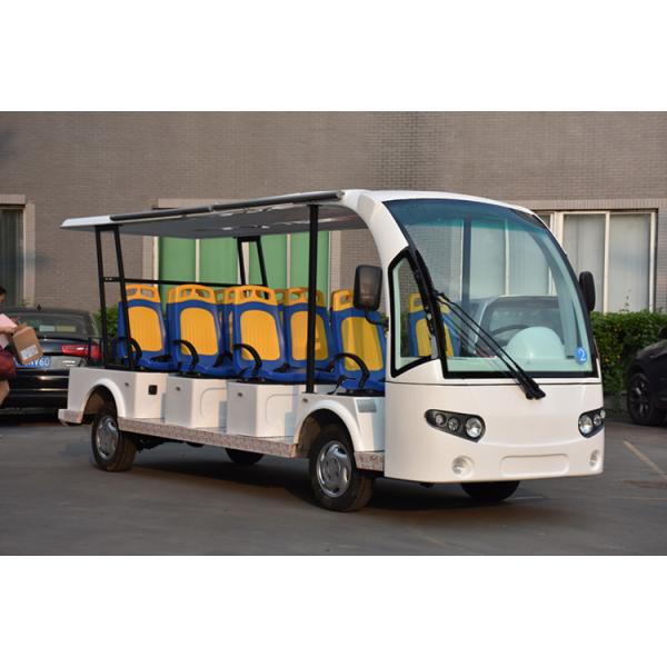 Mini Electric Sightseeing Car 72V DC Motor With 11 Seaters / Trojan Battery