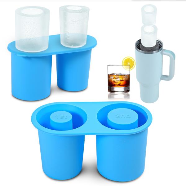 Exclusive Patent Reusable Silicone Ice Hollow Cylinder Tray Mold for Stanli Beer Cup