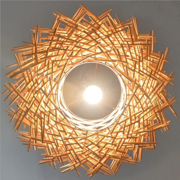 Wicker pendant light shade Haging Lamp For Kitchen Restaurant Lighting Fixtures (WH-WP-10)