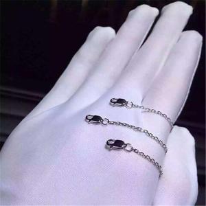 diamonds of logo bracelet 18kt gold with white gold